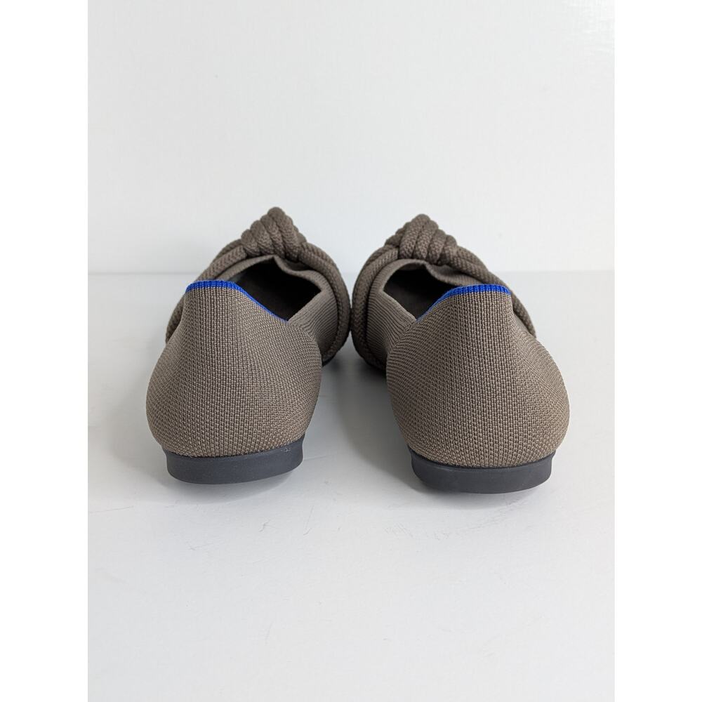 Rothy's The Point II Knot Flats 7.5 Tan Brown Pointed Toe Slip On Washable - Picture 6 of 13
